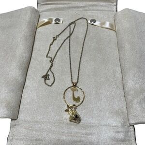 Avon Charm Necklace 23.5 inches long Gold‎ Tone